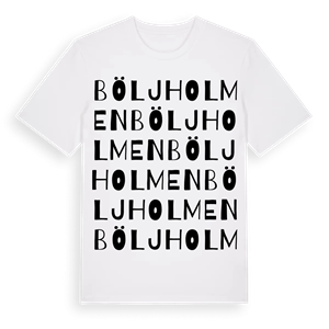Böljholmen ordlek t-shirt – ekologisk bomull t-shirt från Pinshirt