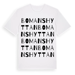 Bomanshyttan ordlek t-shirt – ekologisk bomull t-shirt från Pinshirt