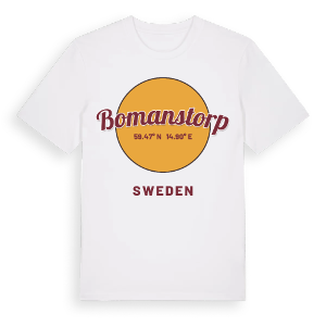 Bomanstorp cirkel t-shirt – ekologisk bomull t-shirt från Pinshirt