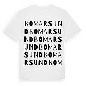 Bomarsund ordlek t-shirt – ekologisk bomull t-shirt från Pinshirt