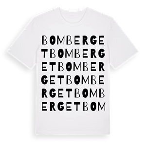 Bomberget ordlek t-shirt – ekologisk bomull t-shirt från Pinshirt