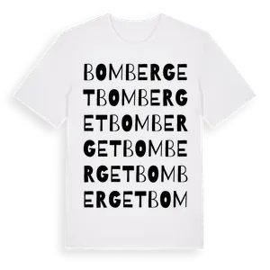 Bomberget ordlek t-shirt – ekologisk bomull t-shirt från Pinshirt