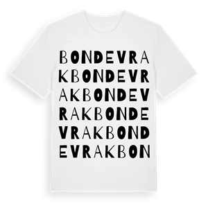 Bondevrak ordlek t-shirt – ekologisk bomull t-shirt från Pinshirt