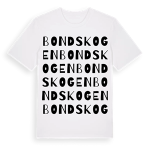 Bondskogen ordlek t-shirt – ekologisk bomull t-shirt från Pinshirt
