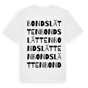 Bondslätten ordlek t-shirt – ekologisk bomull t-shirt från Pinshirt