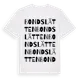 White t-shirt med Bondslätten ordlek t-shirt