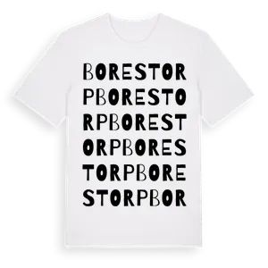 Borestorp ordlek t-shirt – ekologisk bomull t-shirt från Pinshirt