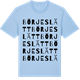 Blue Soul t-shirt med Börjeslätt ordlek t-shirt