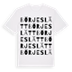 Börjeslätt ordlek t-shirt