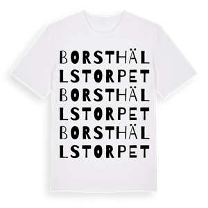 Borsthällstorpet ordlek t-shirt – ekologisk bomull t-shirt från Pinshirt