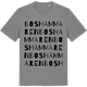 Mid Heather Gray t-shirt med Boshammaren ordlek t-shirt