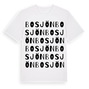 Bosjön ordlek t-shirt – ekologisk bomull t-shirt från Pinshirt