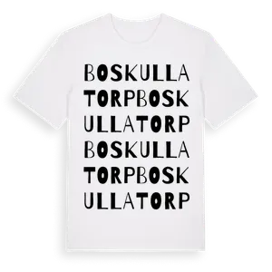 Boskullatorp ordlek t-shirt – ekologisk bomull t-shirt från Pinshirt