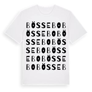 Bössebo ordlek t-shirt – ekologisk bomull t-shirt från Pinshirt
