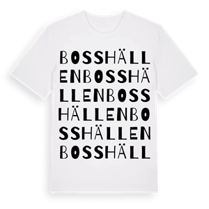 Bosshällen ordlek t-shirt – ekologisk bomull t-shirt från Pinshirt