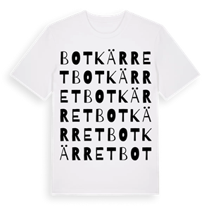 Botkärret ordlek t-shirt – ekologisk bomull t-shirt från Pinshirt