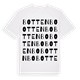 White t-shirt med Bottenbo ordlek t-shirt