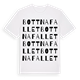 White t-shirt med Bottnafallet ordlek t-shirt