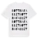 White t-shirt med Bottnafallet ordlek t-shirt