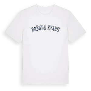 Brända Kvarn college t-shirt – ekologisk bomull t-shirt från Pinshirt