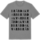 Mid Heather Gray t-shirt med Brända Kvarn ordlek t-shirt