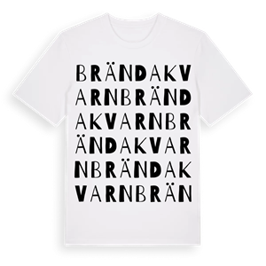 Brända Kvarn ordlek t-shirt – ekologisk bomull t-shirt från Pinshirt