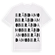 Brända mon ordlek t-shirt