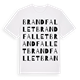 Brandfallet ordlek t-shirt