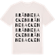 Vintage White t-shirt med Brännebacken ordlek t-shirt