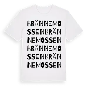 Brännemossen ordlek t-shirt – ekologisk bomull t-shirt från Pinshirt