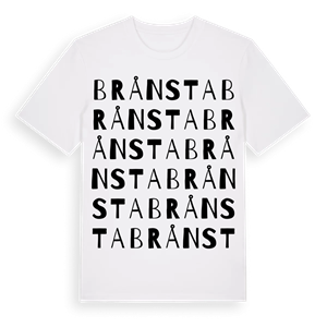 Brånsta ordlek t-shirt – ekologisk bomull t-shirt från Pinshirt