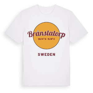 Brånstatorp cirkel t-shirt – ekologisk bomull t-shirt från Pinshirt