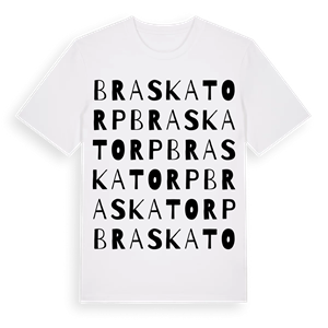 Braskatorp ordlek t-shirt – ekologisk bomull t-shirt från Pinshirt