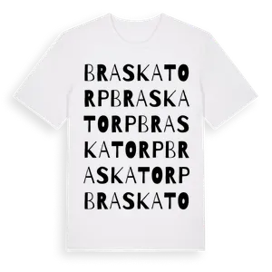 Braskatorp ordlek t-shirt – ekologisk bomull t-shirt från Pinshirt