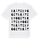 White t-shirt med Bråtebygget ordlek t-shirt