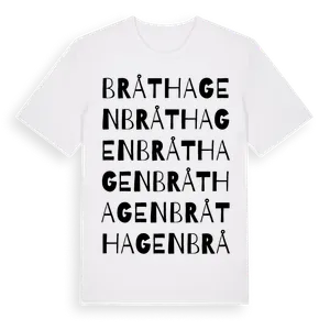 Bråthagen ordlek t-shirt – ekologisk bomull t-shirt från Pinshirt