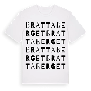 Brattaberget ordlek t-shirt – ekologisk bomull t-shirt från PinShirt