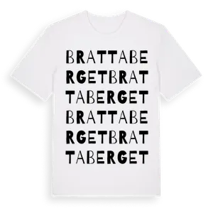 Brattaberget ordlek t-shirt – ekologisk bomull t-shirt från Pinshirt