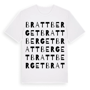 Brattberget ordlek t-shirt – ekologisk bomull t-shirt från Pinshirt