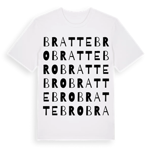Brattebro ordlek t-shirt – ekologisk bomull t-shirt från Pinshirt