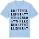 Blue Soul t-shirt med Bratthällen ordlek t-shirt