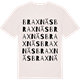 Vintage White t-shirt med Braxnäs ordlek t-shirt