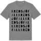 Mid Heather Gray t-shirt med Bredsjöfall ordlek t-shirt