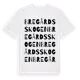 White t-shirt med Bregårdsskogen ordlek t-shirt