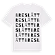 White t-shirt med Breslätt ordlek t-shirt