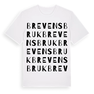 Brevens bruk ordlek t-shirt – ekologisk bomull t-shirt från Pinshirt