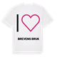 Jag älskar Brevens bruk t-shirt stort tryck