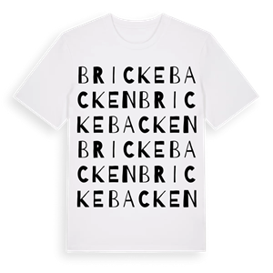 Brickebacken ordlek t-shirt – ekologisk bomull t-shirt från Pinshirt