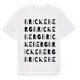 White t-shirt med Brickeberg ordlek t-shirt