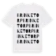 White t-shirt med Brinketorp ordlek t-shirt